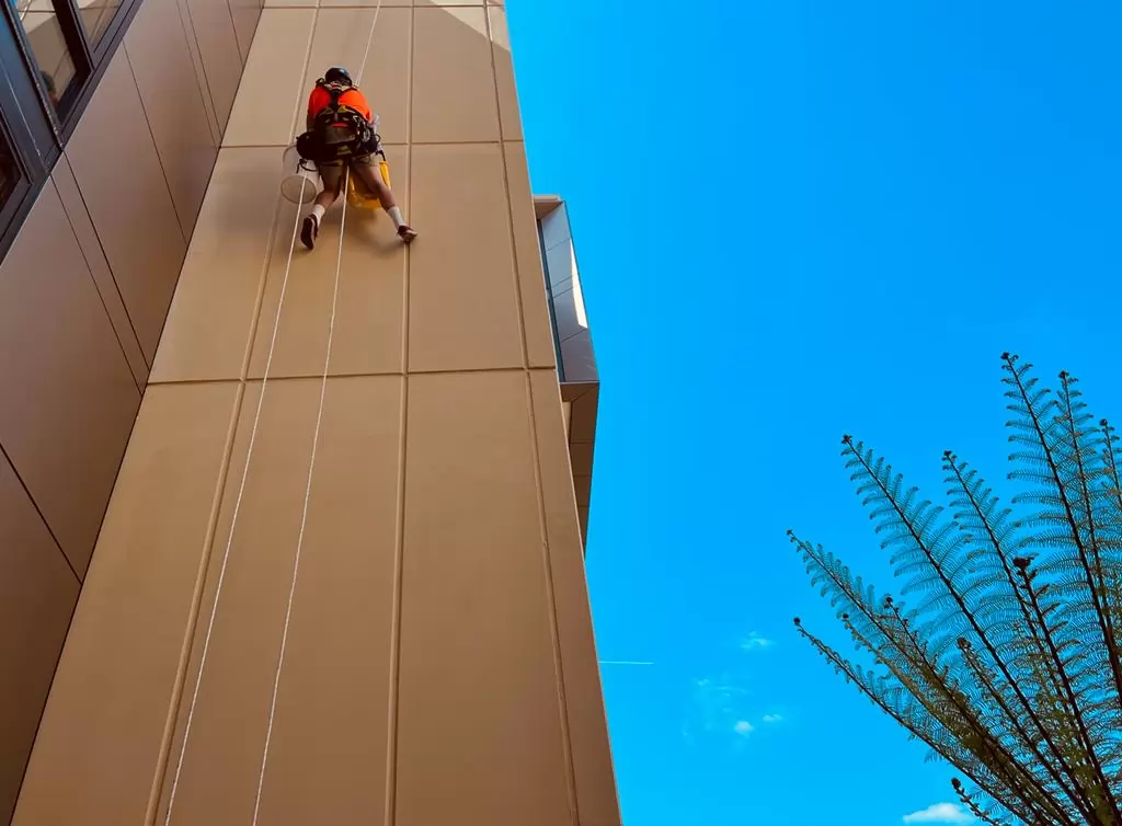 High-Rise Work Using Rope Access